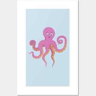 Jellyfishes and Octopus Posters and Art